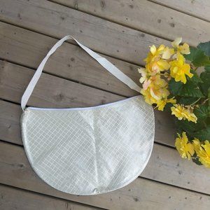 3/$25 vintage 80s gold check half moon shoulder tote 🎈HOST PICK🎈